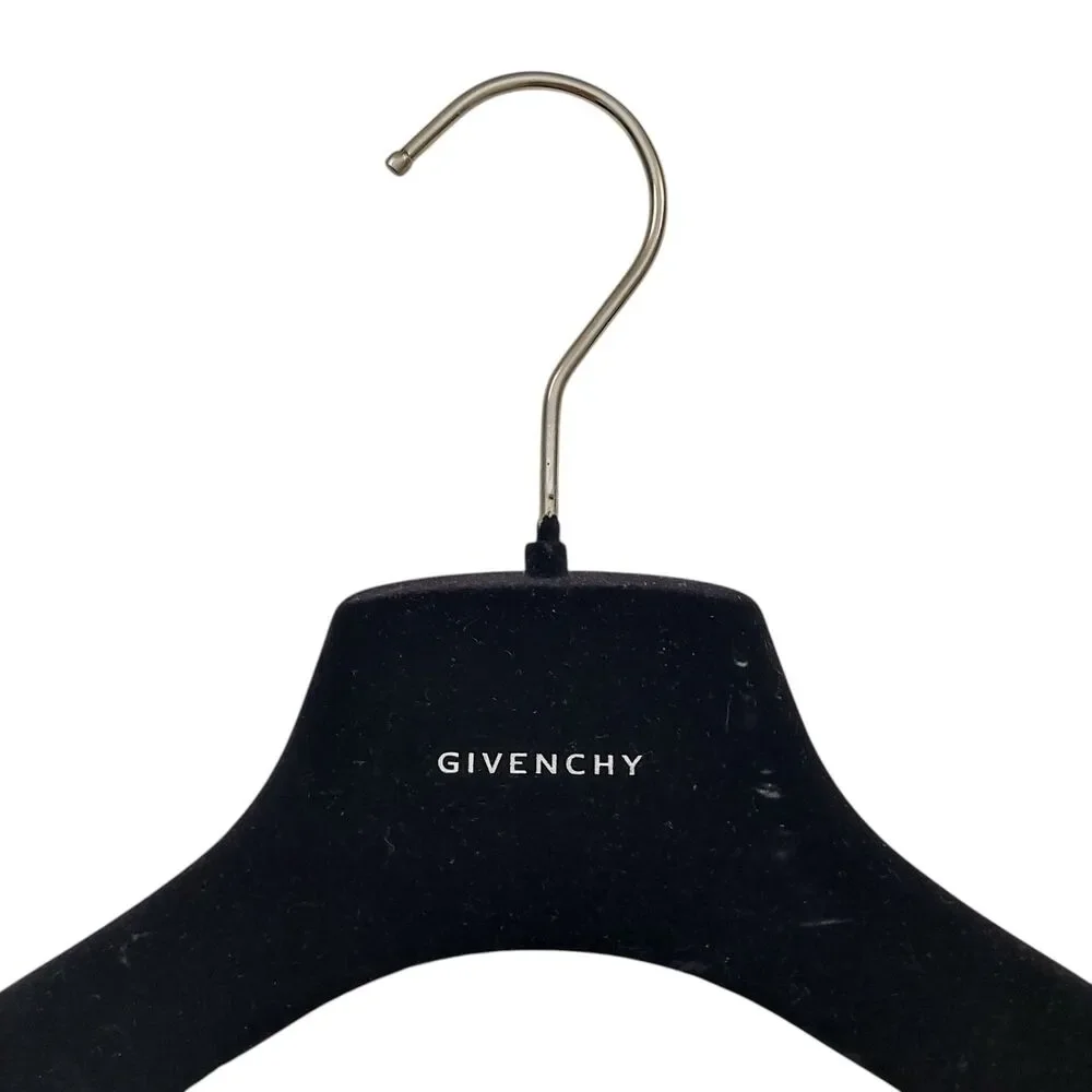 Vintage Givenchy Velvet Clothes Hanger Designer Luxury Black Blazer Coat Jacket